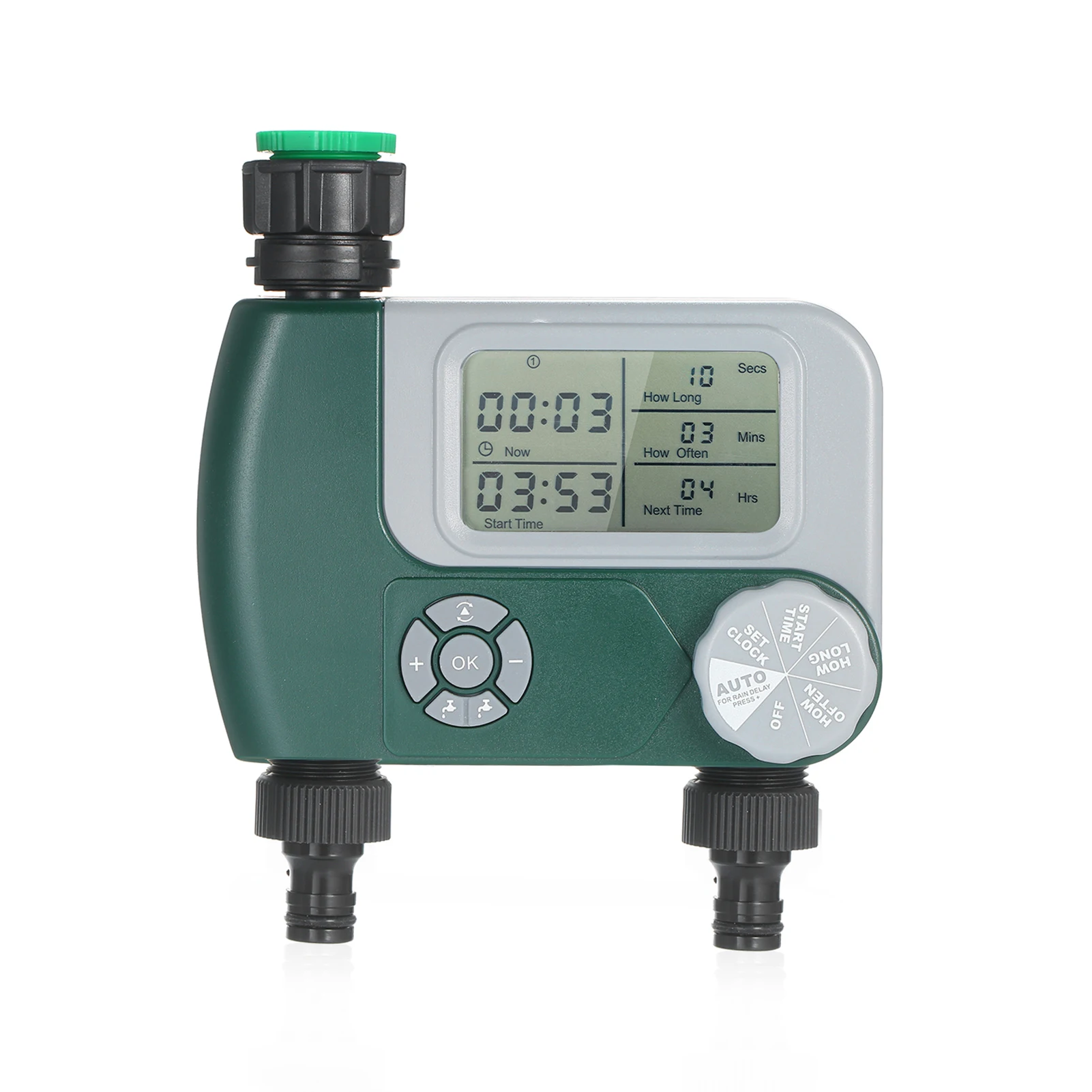 Automatic Water Timer Garden Irrigation Filter Connection Programmable Schedule Clock ON & Off Garden Watering Faucet Controller 