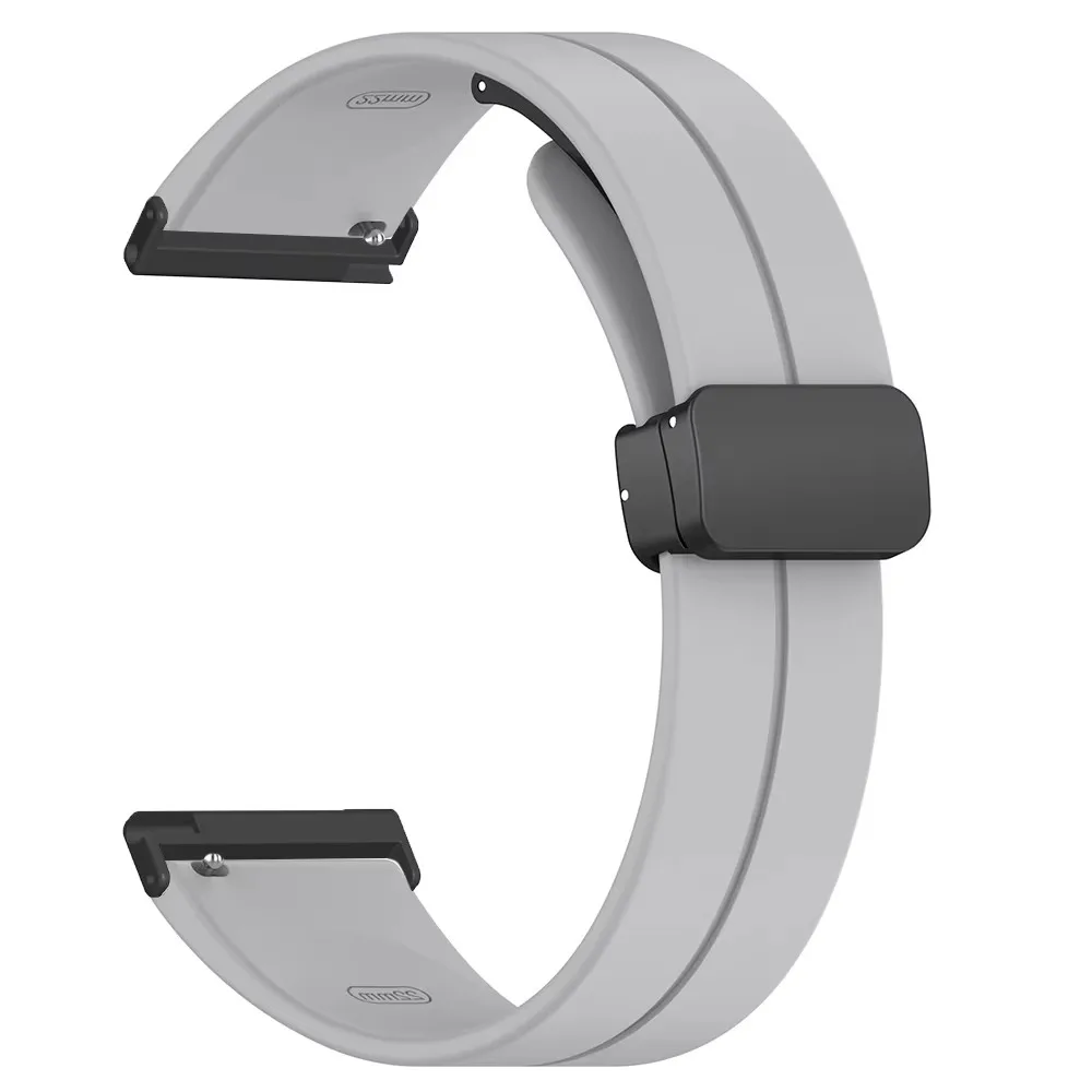 Enhanced Magnetic Buckle 24mm Silicone Watch Strap Band