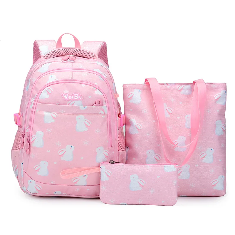 2024 New Cartoon Printing Three Piece School Bag Fashion Academy