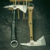 PSRK Bushcraft Axe Full Tang 9cr18mov Blade G10 Handle Outdoor Camping Hunting Survival Tactical Utility EDC Tool K Sheath 1