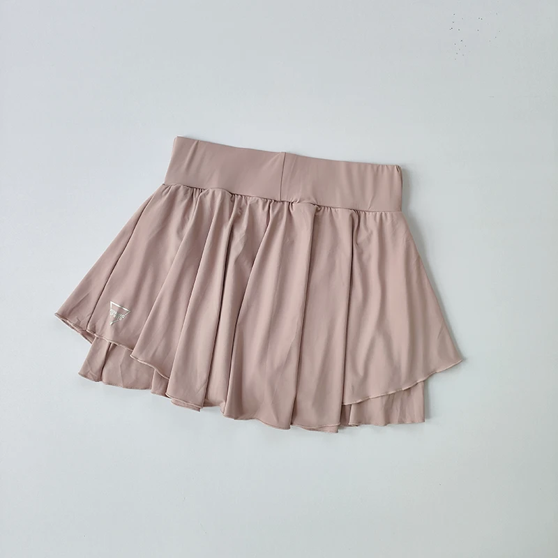 Sports skirt fake two-piece running skirt womensummer quick drying hip covering light proof breathable tennis Yoga skirt pants 2