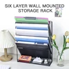 Desktop file Organizer Wall mounted file organizer, mail paper folder holder with bottom tray, suitable for office home cubicle 1