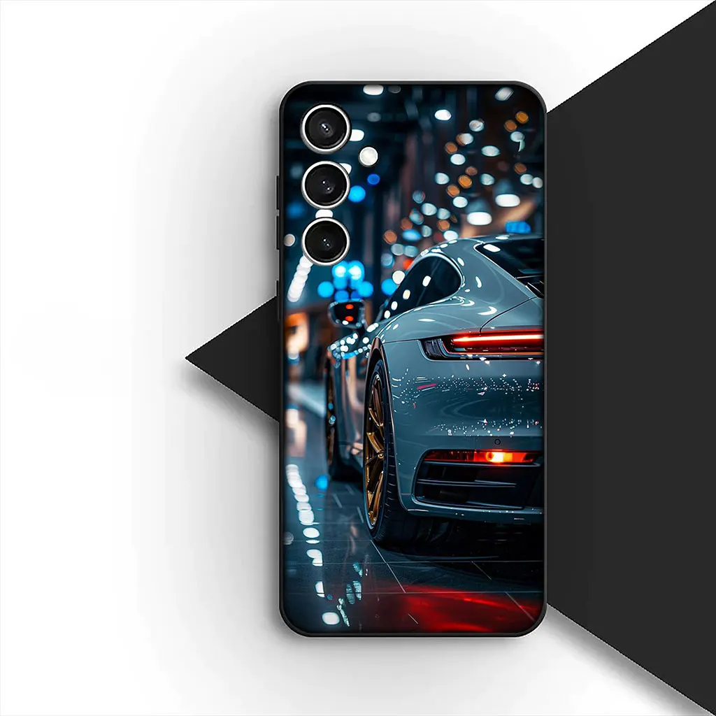 Supercar Cartoon Taillights Soft Phone Case