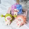 Creative Cute Fried Hair12 Constellation Plush Doll Toys Funny Cartoon Key chain Backpack Pendant Birthday Christmas Party Gift 3