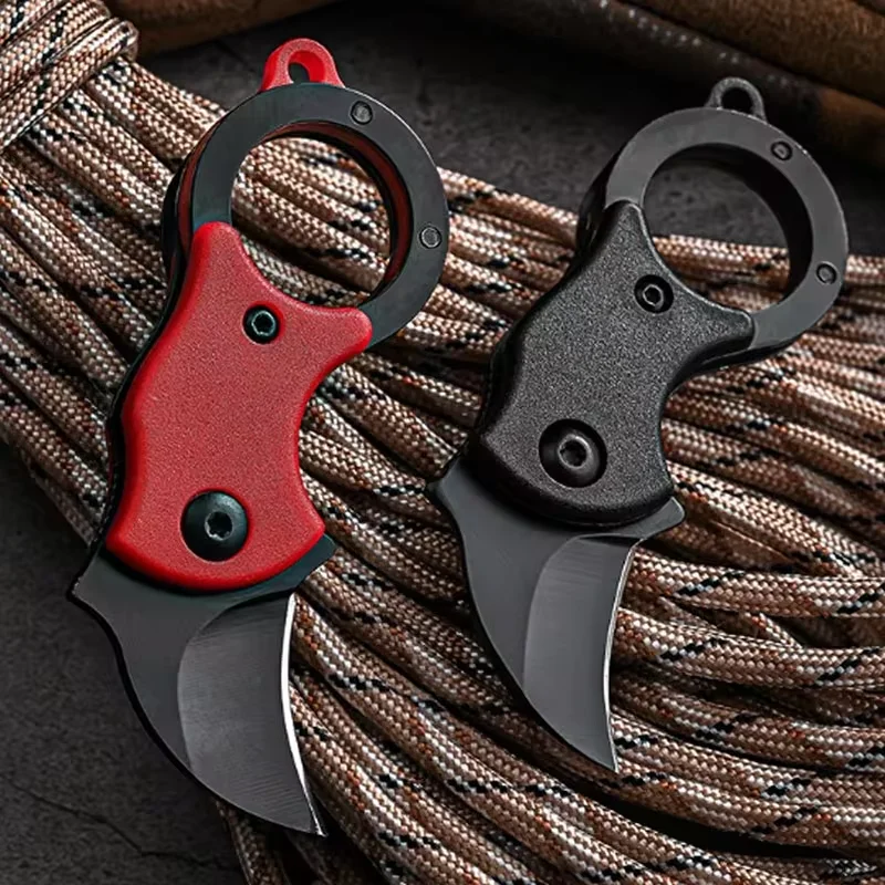 Outdoor Pocket Knife Portable EDC Key Knife Fox Knife Paw Knife Case Opener Knife Necklace Carry-on Portable Mini Pocket Knife 4