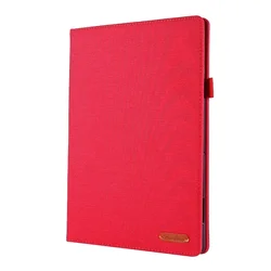 Premium Solid Cloth Tablet Case (Red)