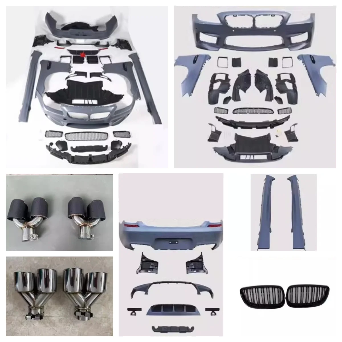 Body-kit-for-BMW-6-Series-640i-2011-2019-modified-M6-Front-Rear-bumper ...