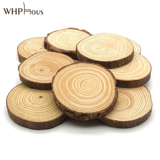 Wood Slices, Real Pine Wood Rounds, Wood Coasters, DIY Wood Blanks.