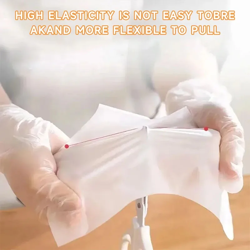 Children Disposable Gloves Food Grade Special Separate Packaging Catering Thickened Small Bag PE Gloves Outdoor Picnic Gloves