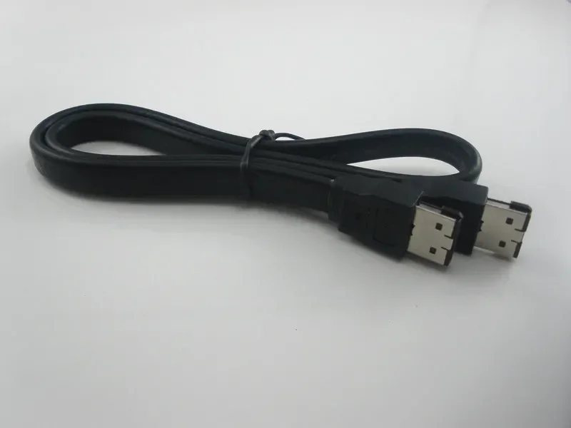 E-SATA eSATA e SATA Male to M/M Extension Data Sync Cable Line for External Portable Hard Drive HDD 50cm