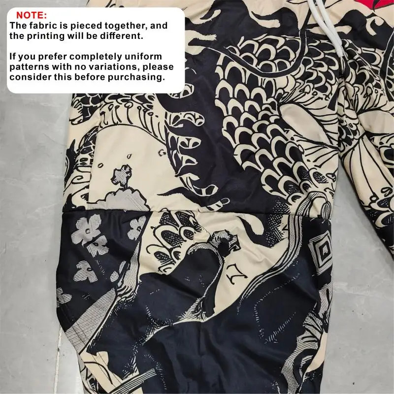 Unisex Anime Dragon Print Haori Yukata – Summer Kimono Cardigan
