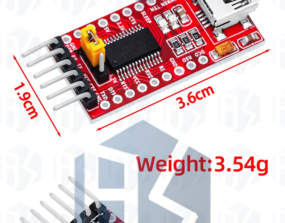 1 ~ 10PCS EGBO FT232RL Typ-c Mini FTDI USB 3,3 V 5,5 V zu TTL Serielle Adapter Modul für Arduino FT232 Pro USB ZU TTL 232 – Detail 5