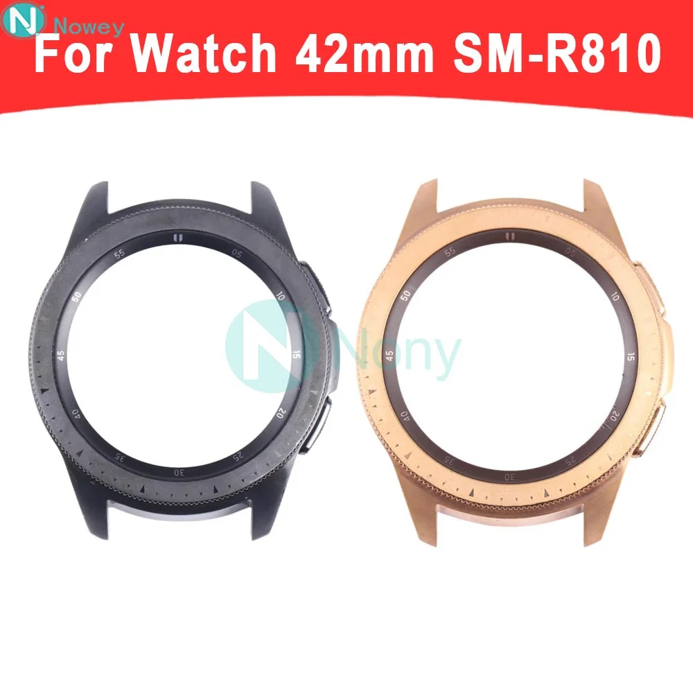 Nowey R810 R815 LCD Display Frame Housing For Samsung Galaxy Watch 42mm SM-R810  SM-R815 Screen Metal Frame Cover Repair Part