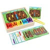 Montessori Color Classification Catching Worms Game Early Educational Intelligence Development Toys for Kids Birthday Gifts 5