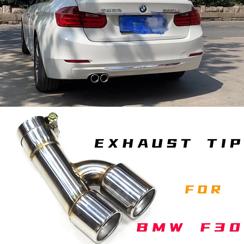 Exhaust Tip For Bmw F30 320i 318i M Sport Non M Sport Stainless Steel Car  Exhaust Pipe Muffler Tip For 3 Series In 2013-2016 - Mufflers - AliExpress