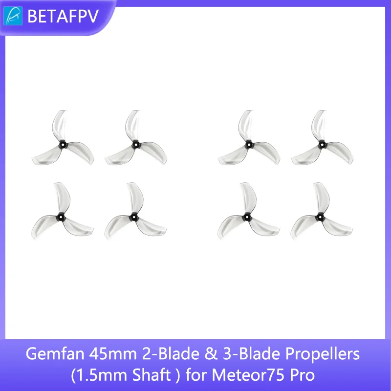 Hélices Drone FPV Micro 8/16 PCS - Clear Blue/Grey/Black - Compatible Tiny Whoop