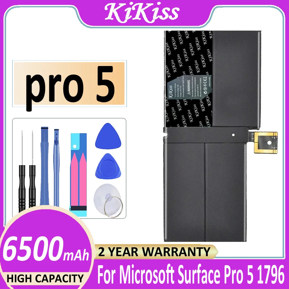 Batteria Kikiss 6500Mah Per Tablet Microsoft Surface Pro 5 Pro5 Serie 1796 Bateria