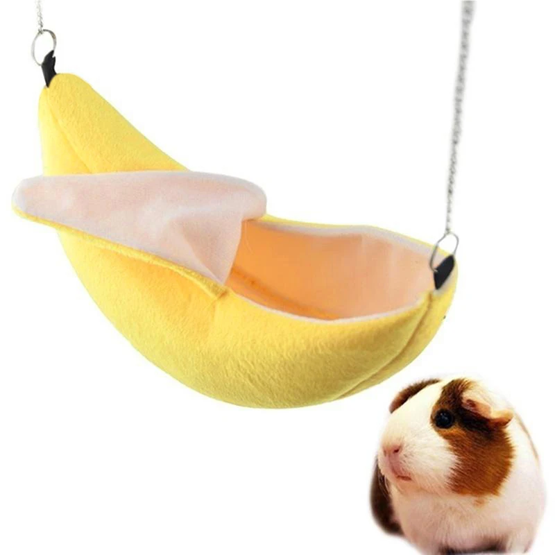 Title 4, Banana Shaped Hammock Hamster Nest Warm Winter ...