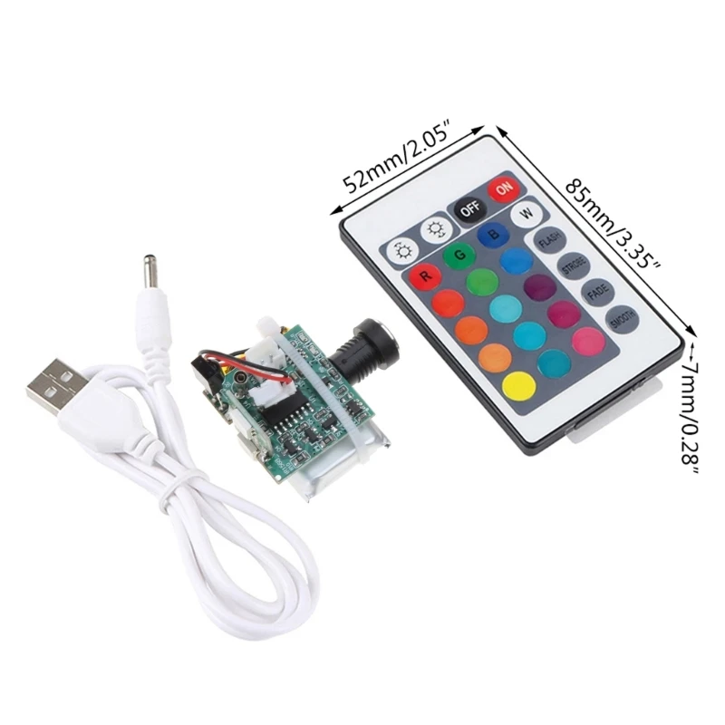 

3D Printer Parts Moon 16 Colors LED Board Remote Control Night Dimmable Battery Circuit Panel USB Charging