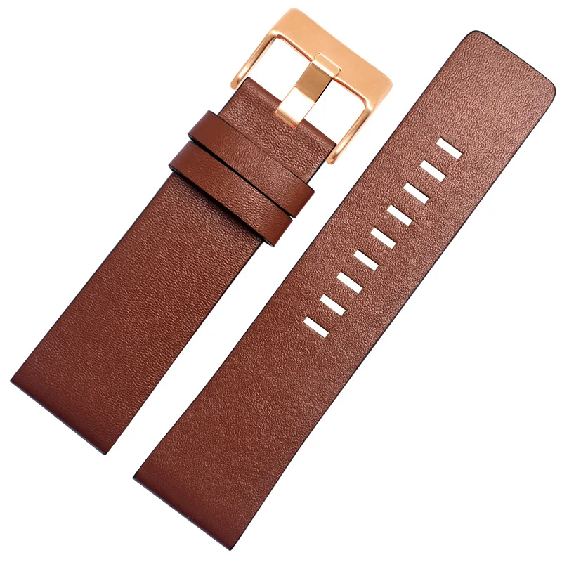 26MM 28MM 30MM 32MM Soft Calf Leather Strap Striped Watch
