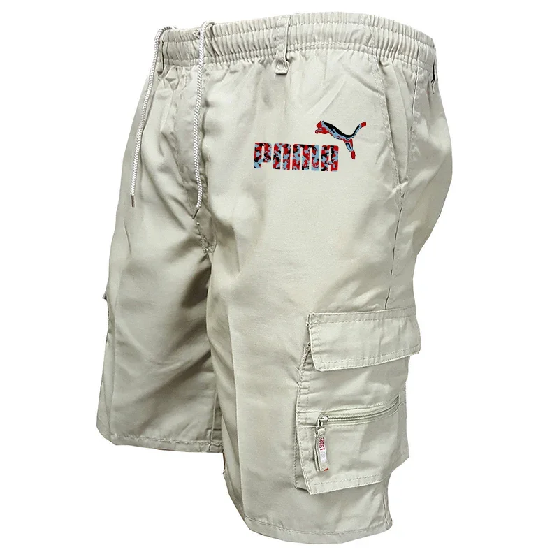 

Летние шорты для мужчин, роскошные дышащие, свободные и удобные комбинезоны с несколькими карманами, спортивные шорты и брюки