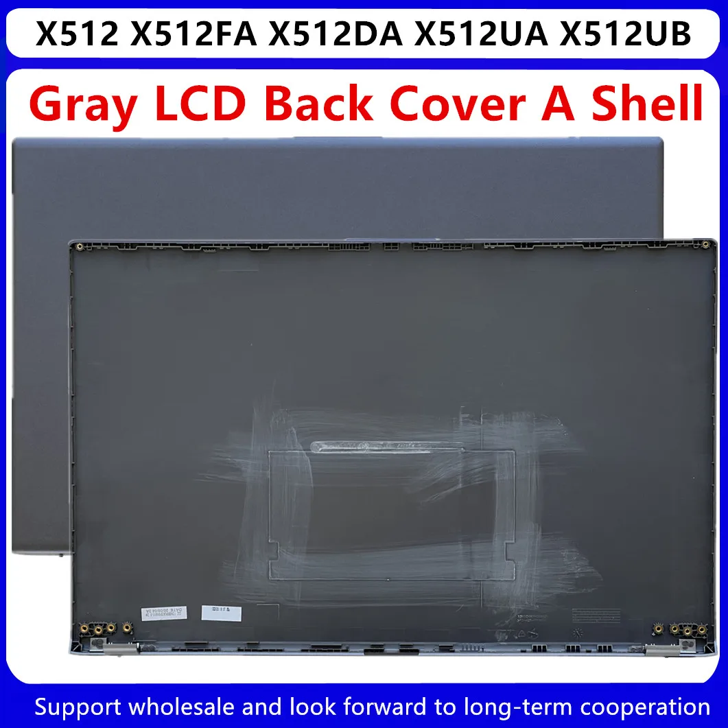 para Asus Vivobook X512 X512fa X512da X512ua X512ub V5000f V5000d Lcd Capa Traseira um Escudo Cinza Prata Novo - Imagem 3