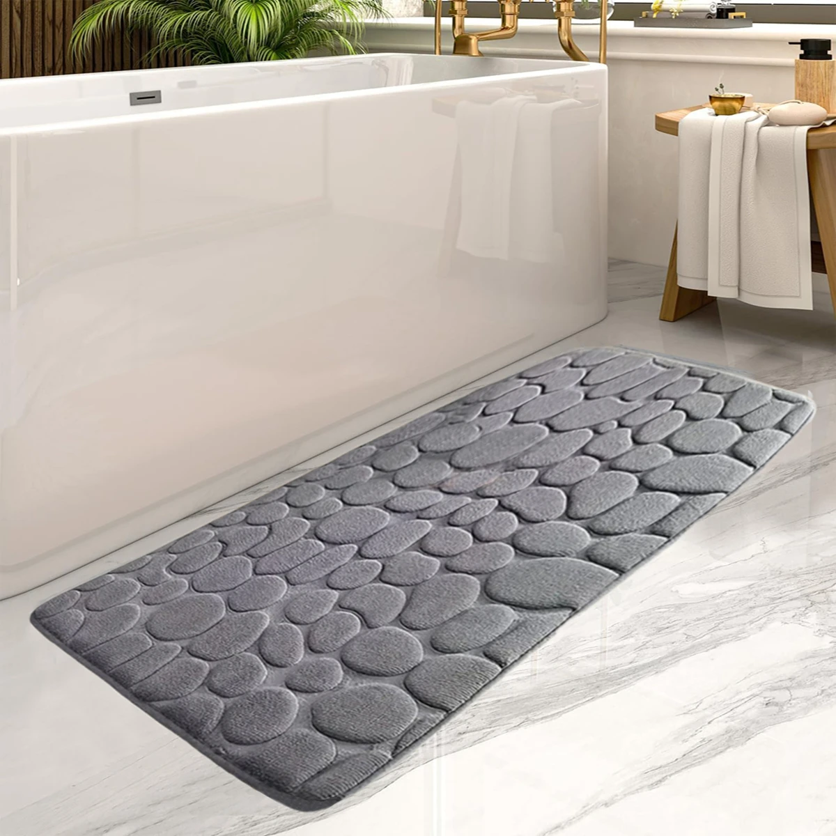 Large Bathroom Floor Mat Water Absorbent Bath Mat Door Anti-slip Bathroom Home Decoration bathroom mat