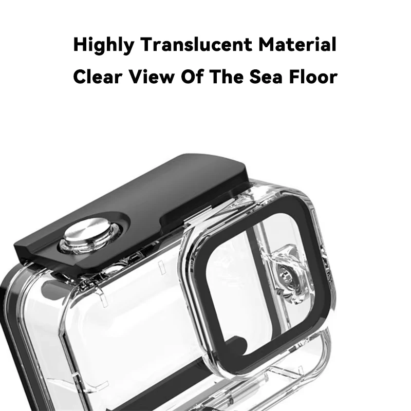 Boîtier étanche pour GoPro Hero 13 12 11 10 9 ouvert, montrant l'intérieur avec emplacement pour caméra