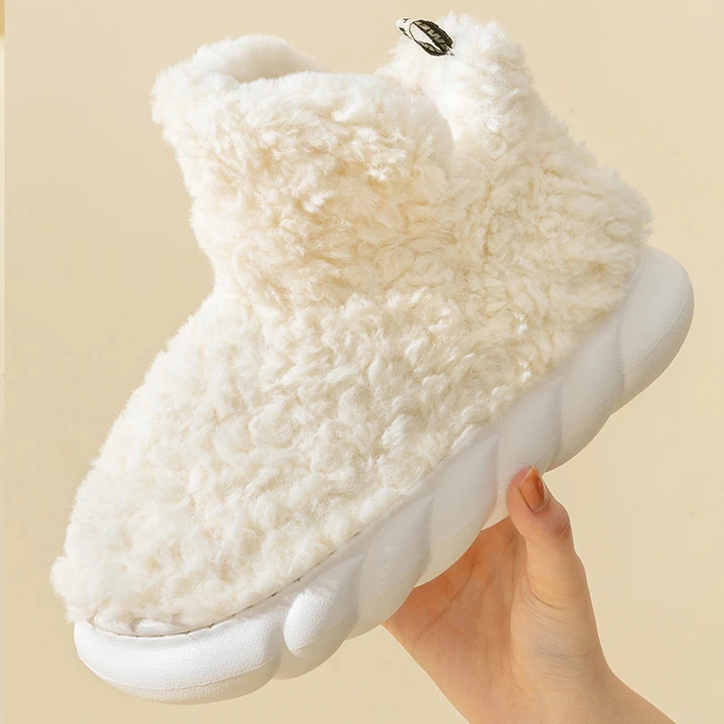 

Pallene Fur Slippers For Women Winter 2023 New Warm Cozy Furry Slippers For Cotton Shoes Home Indoor Cute Soft Sole Plush Slides