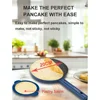 Houselin Electric Pancake Maker, Portable Pancake Maker Switch, Nonstick Coating, Easy To Use, with Handle 2