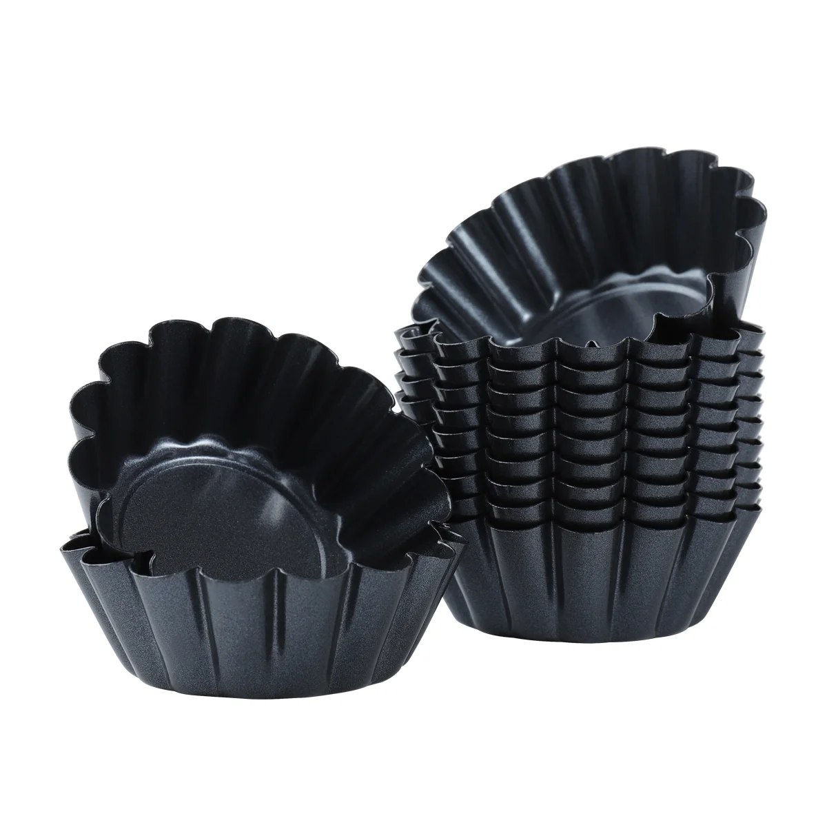 

Carbon Steel Egg Tart Molds Nonstick Flower Shape Cupcake Muffin Pudding Mould Tartlets Pans Kitchen Baking Pastry Tools