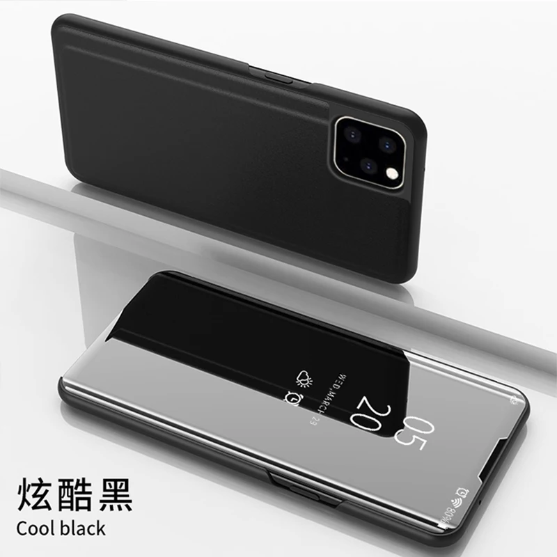 thumbnail image 1 of Funda de teléfono con espejo retrovisor transparente, carcasa con soporte abatible para iPhone 15, 14, 13, 11, 12 Pro Max Plus, 1 of 5