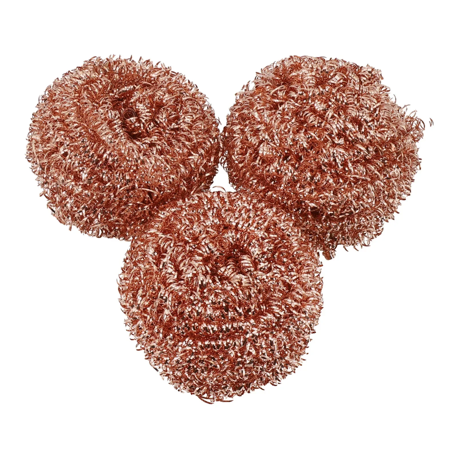 

Practical Tools Scourers Reused Tool Useful Washable Household Supplies Kitchen 3PCS Cleaning Fast Copper Wire