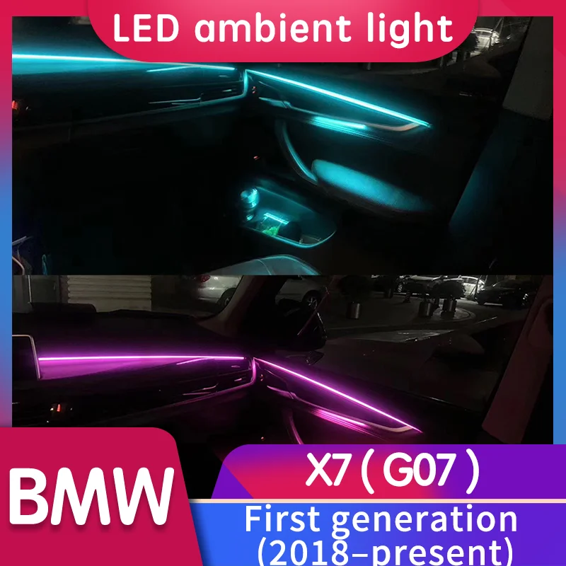 

For BMW X7 8/9/11 Colors Car Decorative Auto Ambient Light Led Strip For G07 Tuning Car Accessories