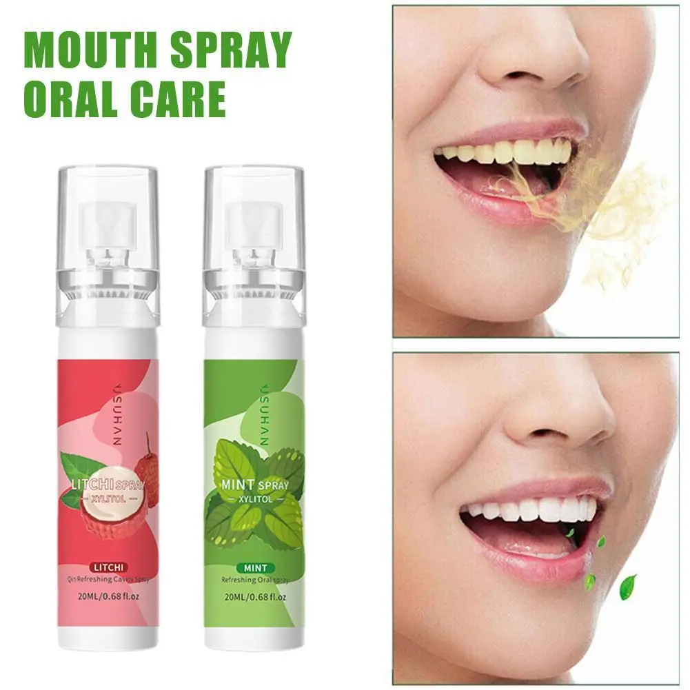 20ml Bad Breath Mouth Spray Fresheners Mouth Spray Oral Care Health Spray Breath Freshener And Bad Breath Treatments Portable fruit flavor fresh breath spray cool mouth freshener remove bad breath oral care portable work travel long lasting sweet spray