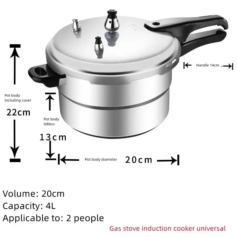New High Pressure Thickening Pressure Cooker Large Capacity Commercial Cooker Gas Induction Universal