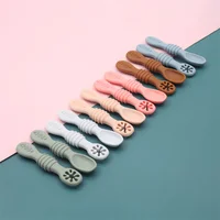 Baby Feeding Meal Spoon Set BPA Free Silicone Sticky Spoon Children Cutlery Sticky Spoon Training Spoon Children‘s Tableware 1