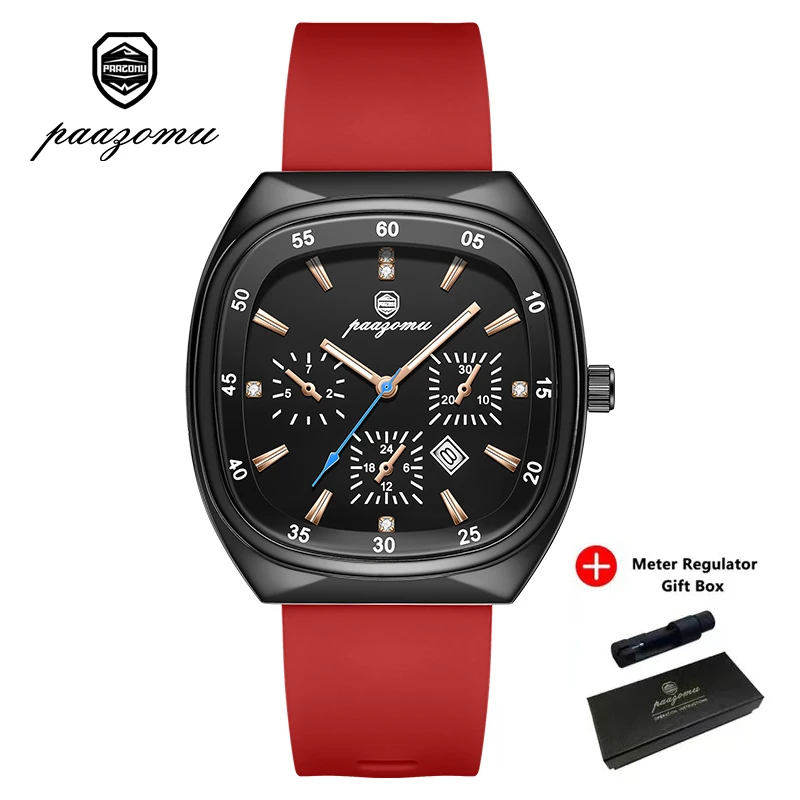 Luxury Silicone Strap Quartz Wrist Watch with Large Dial - Unisex Fashion Timepiece