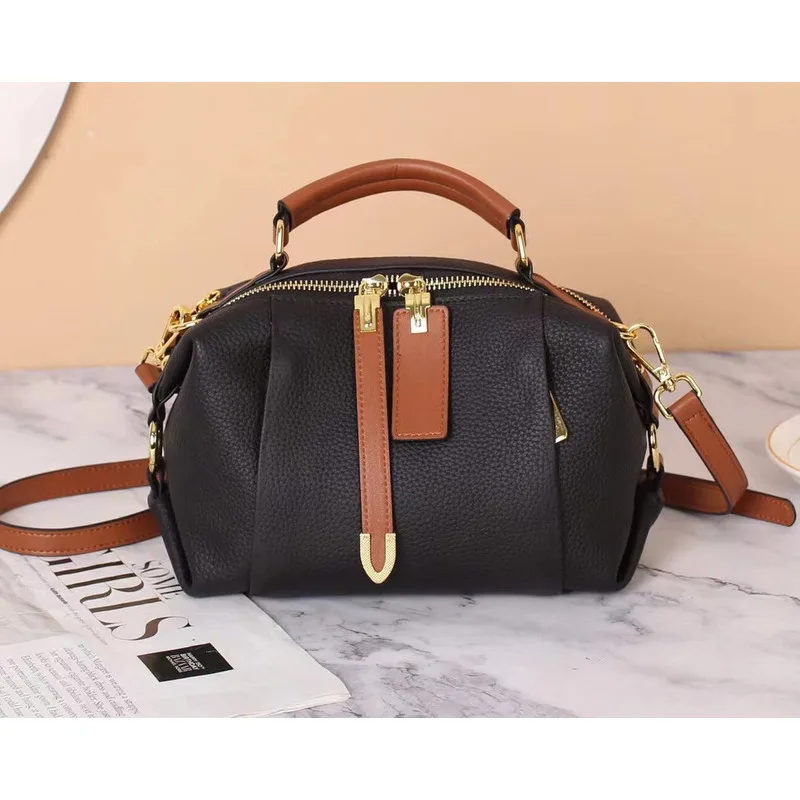 Bag Genuine One Shoulder Leather High-End Top Layer Cowhide For Women Casual High-Quality Messenger Versatile Luxury Crossbody