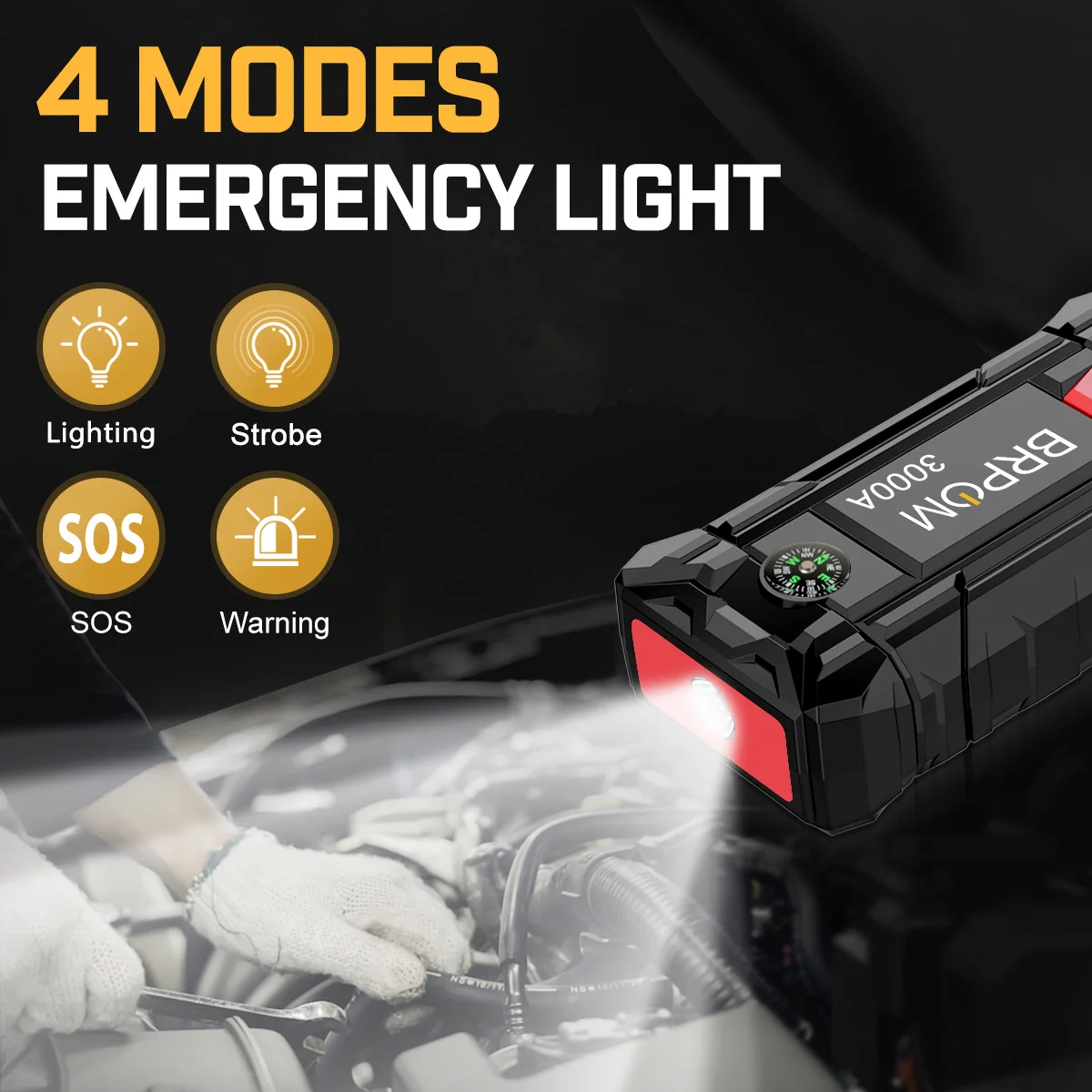 Power Bank 3000A Jump Starter Portable Charger Car Booster 12V Auto Starting Device Emergency Car Battery Starter