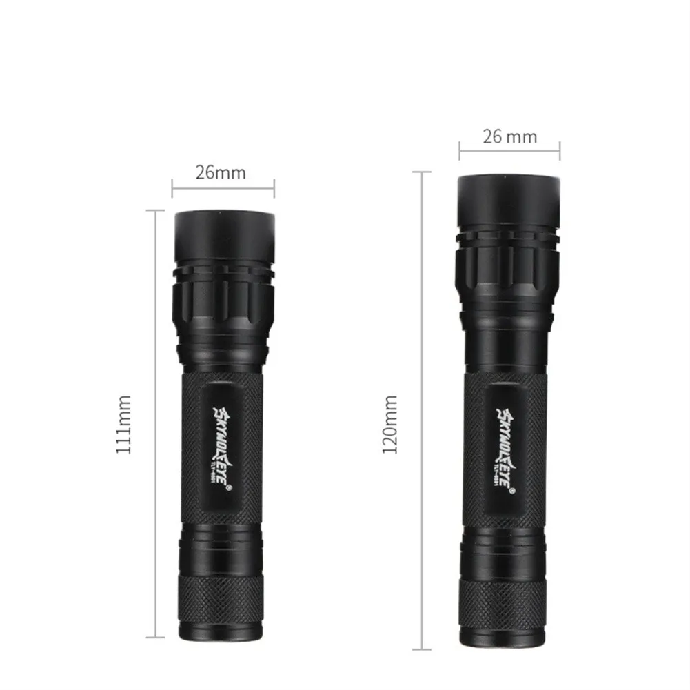 

XPE LED Flashlight 000 Hours 1 Pc 100 111*26*22mm 120mm After Telescopic 18650 Battery Aluminum Alloy Durable High Quality