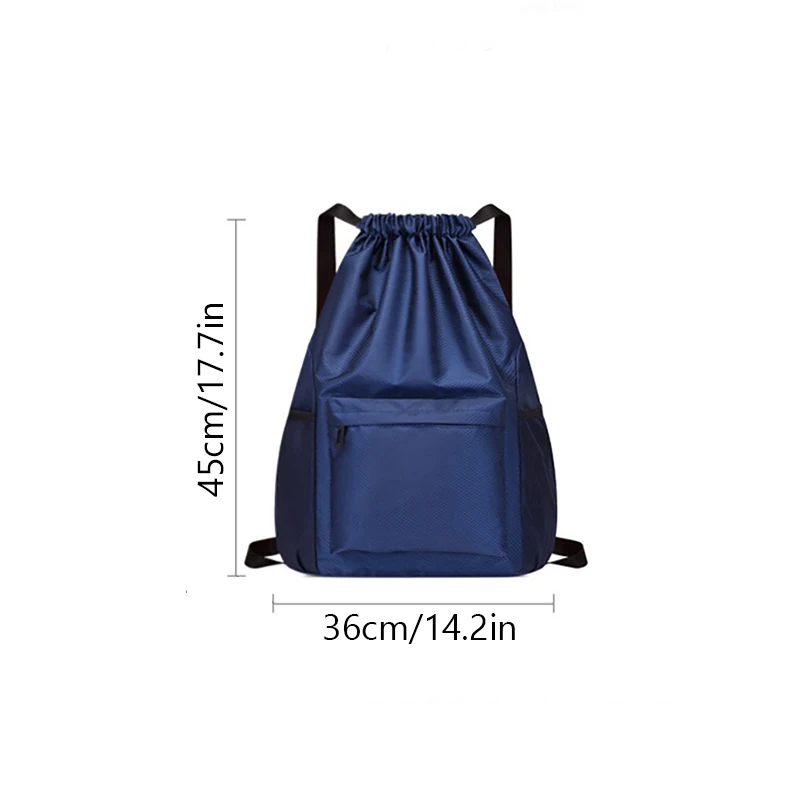 Waterproof Drawstring Pocket Simple Drawstring Backpack New Men's And Women's Sports Hiking Bag