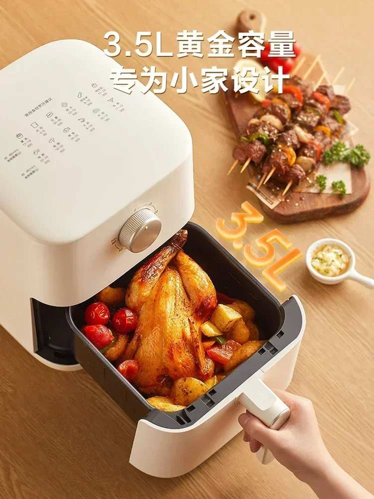Supor Air Fryer - Home Use, 3.5L Large Capacity. Oil-free Steam, Automatic Multifunctional Smart Fryer Oven 2