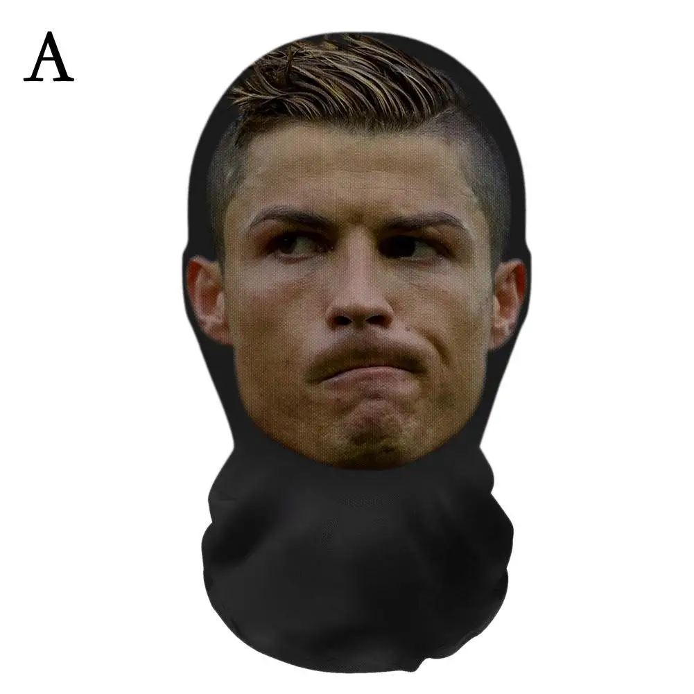 Fashion Hip-Hop Superstar Celebrity Full Face Mask with Elastic Mesh for Halloween Cosplay Headwear