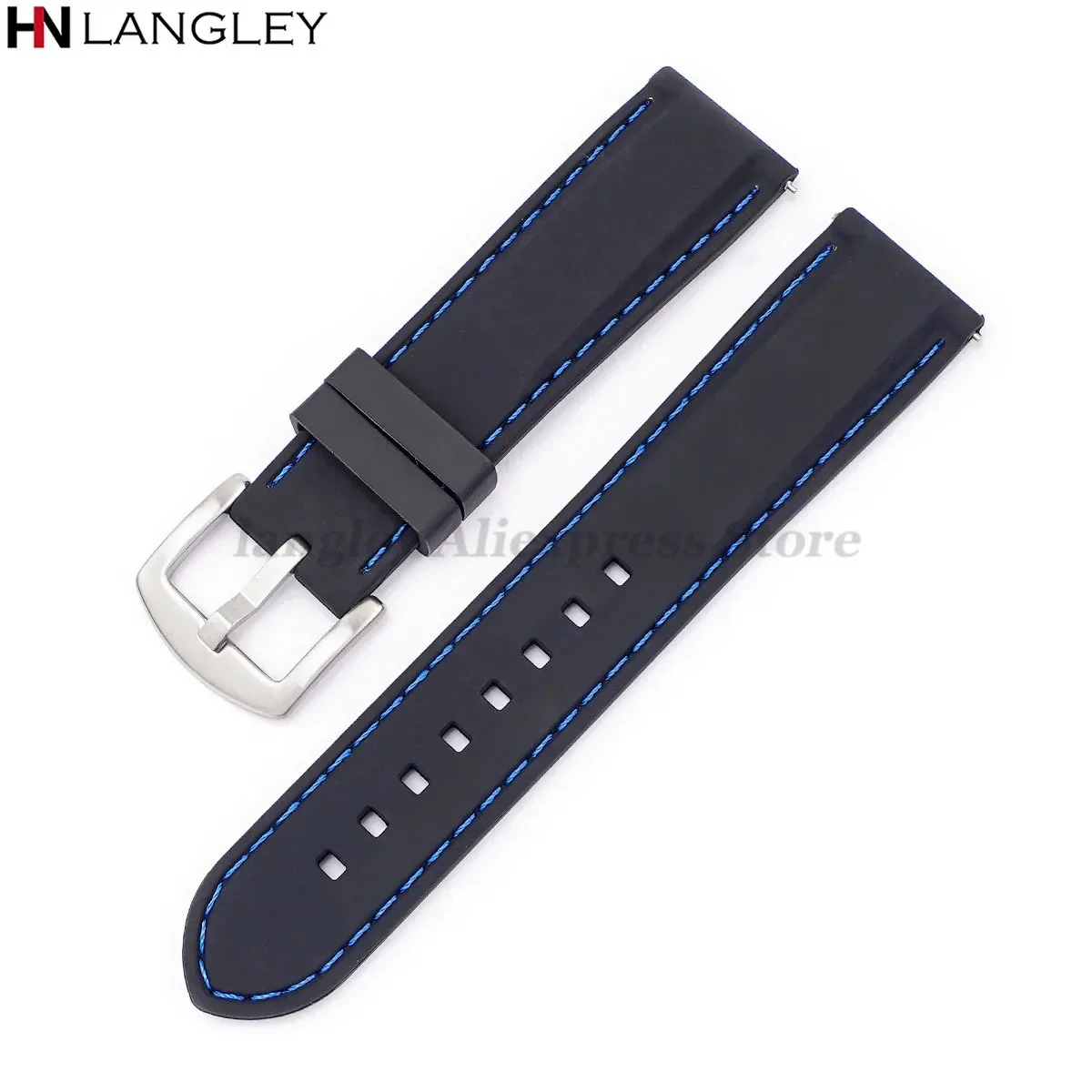 Silicone Sport Watchband - Waterproof Rubber Strap
