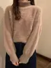 Winter Imitate Mink Wool Hot Fleecing Female Turtleneck Thicken Elastic Casual Sweater Women Knitted Tops Pullovers Soft  Warm 1