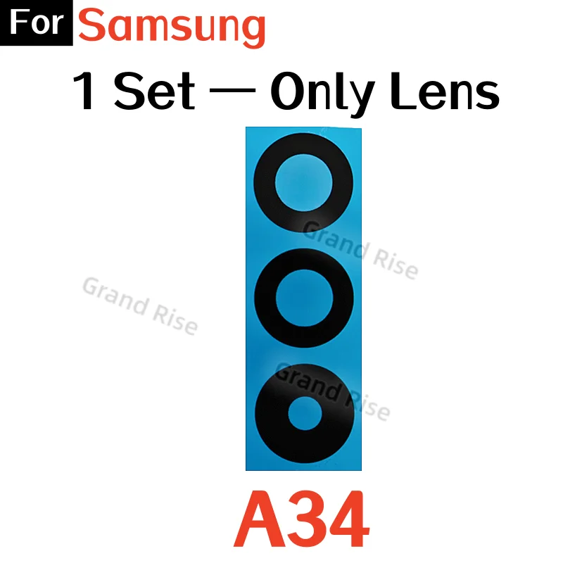 Enhanced Rear Camera Glass Lens with Adhesive Frame Replacement