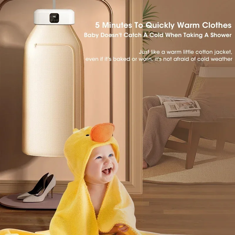 Electric Dryer Portable Foldable Dryer Household Multifunctional Dryer Intelligent Timed Fast Drying Low-energy Clothing Care 2