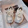 Girls Running Shoes with Sweet Mesh Bow Kids Sports Shoes Breathable 2025 New Fashion Children Sneakers Princess Style Cute 5