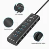 RSHTECH Powered USB Hub 7Port 10Gbps USB 3.2 Type C Individual ON/OFF Switches Adapter Aluminum USB Expander for Laptop PC 4